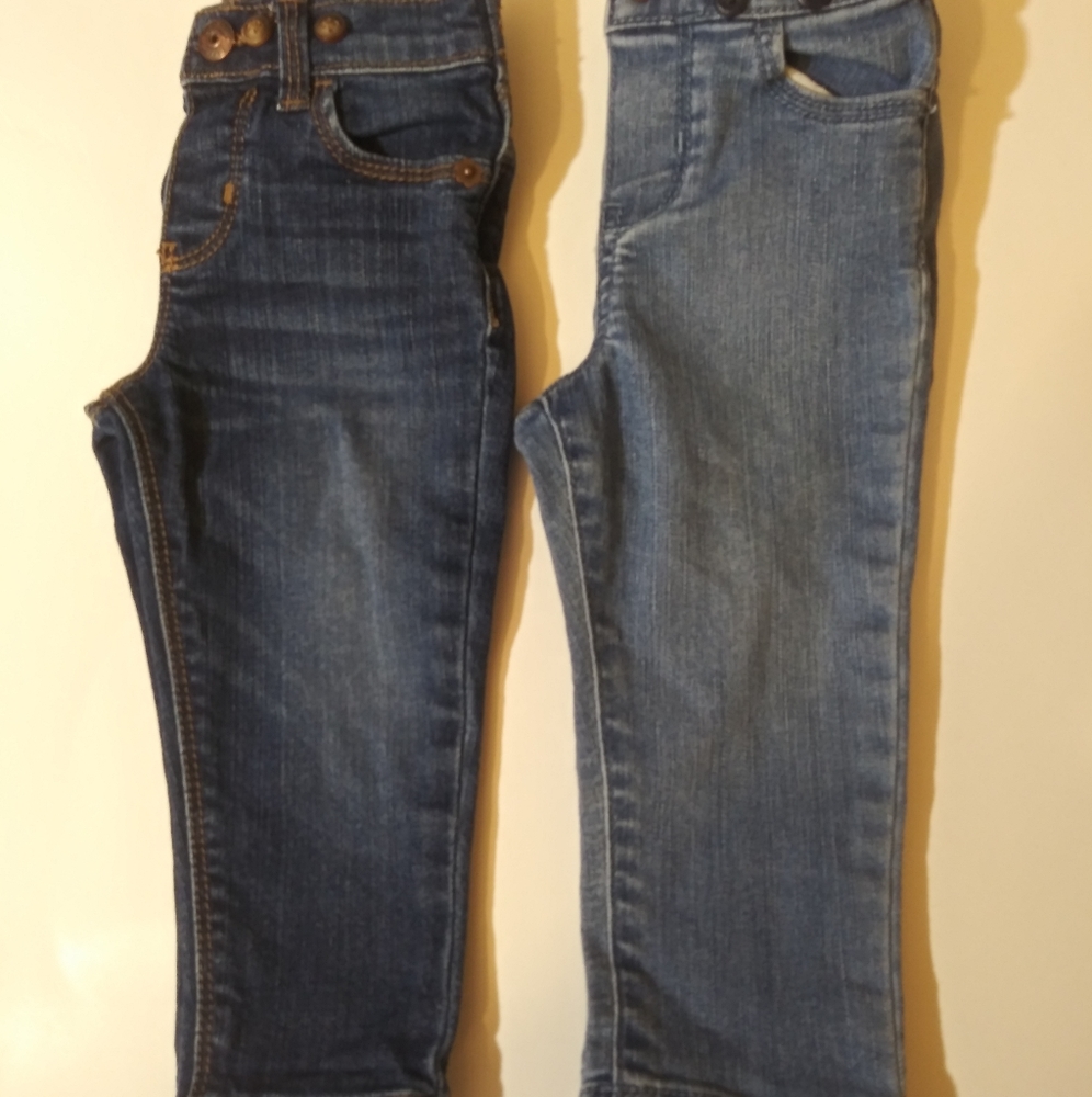2 pairs of size 12 Month Blue Jeans